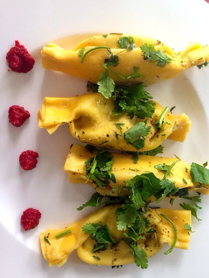 Nettle Tortelloni with herbs|Aliceさん