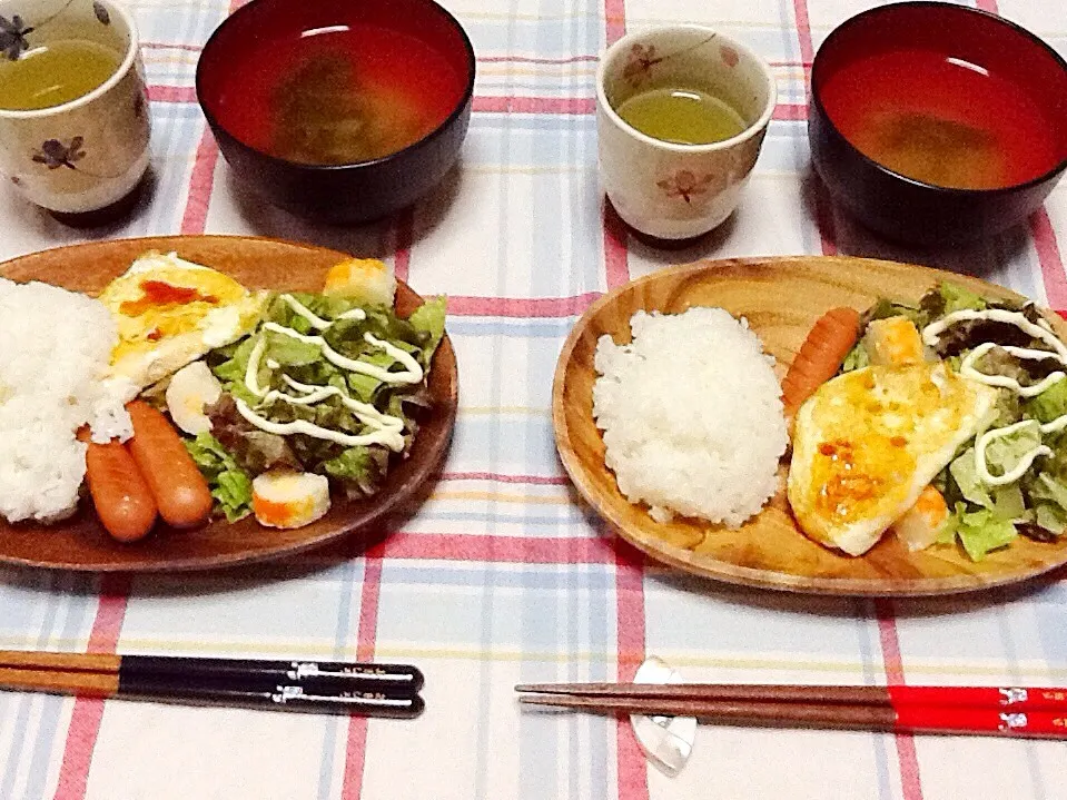 朝ごはん♡꒰*･ω･人･ω･*꒱♡|さとう かおりさん