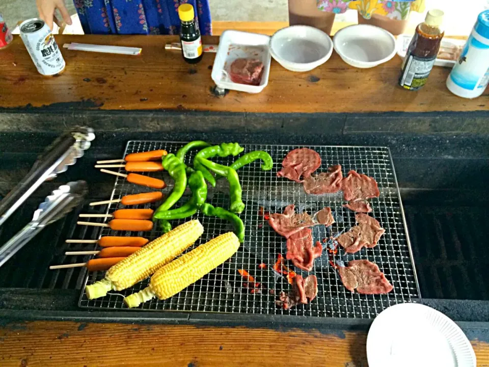 海辺でBBQ！万願寺ししとうの丸焼き|iwachakiさん