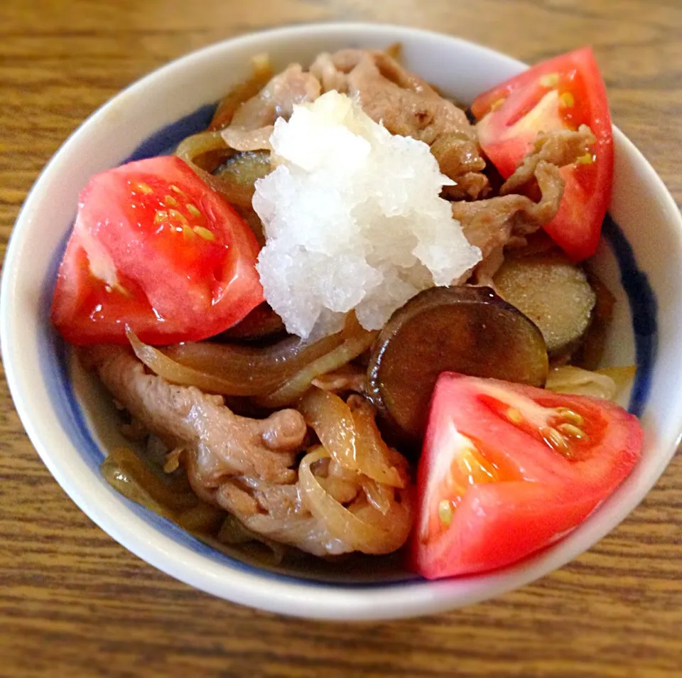 こってりさっぱり麺つゆ丼|るるさん