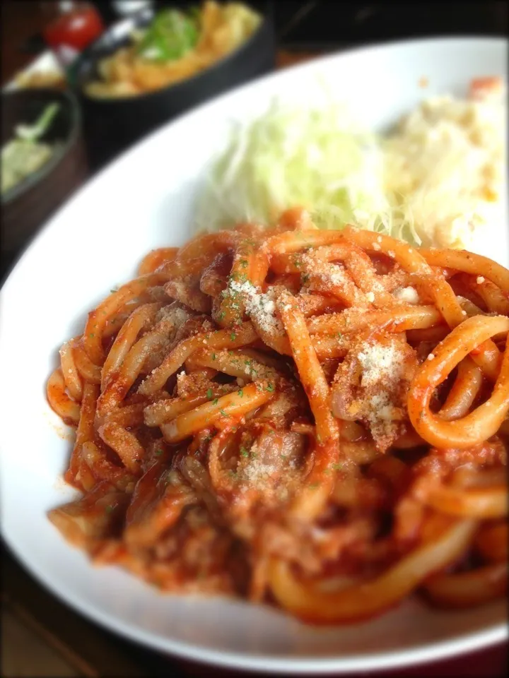 ナポリタンうどんと天丼セット|寺尾真次さん