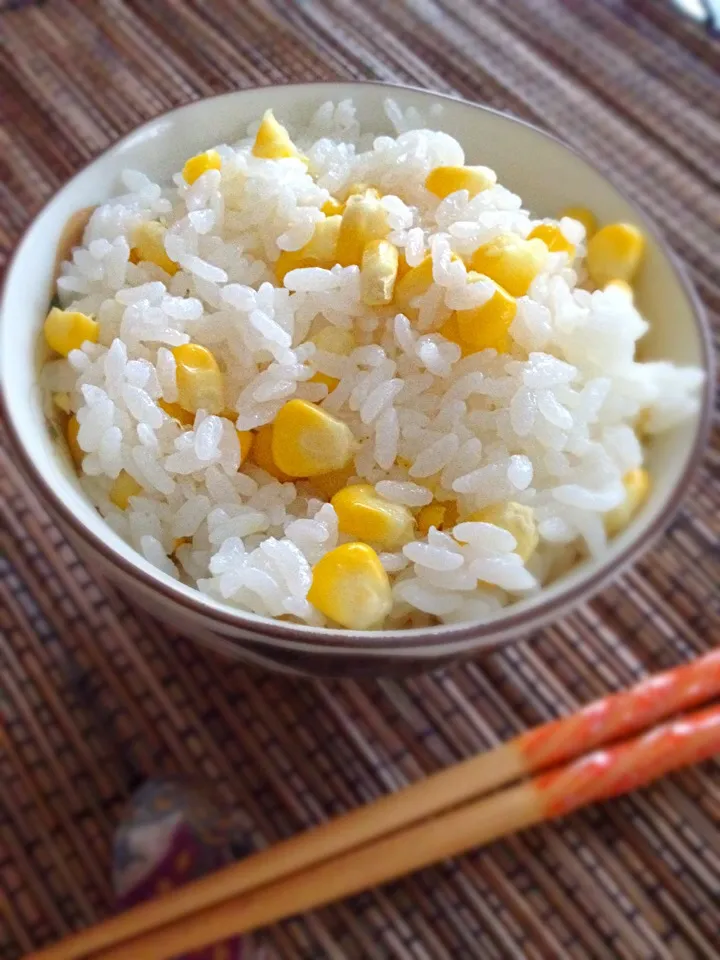 今が旬 とうもろこしご飯|たまごさん