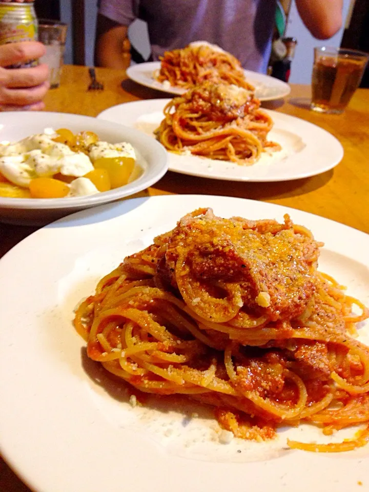 家でのまたまたアマトリチャーナ、この黄色のトマトは旨し！大正解！|Chef 中川浩行さん