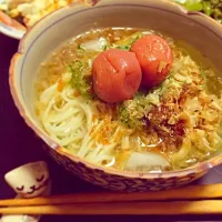 すりおろし胡瓜の冷やし素麺