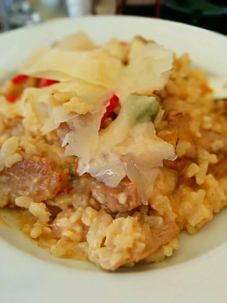 Snapdishの料理写真:Pork #Risotto with #parmesan and red #pepper|LucieFoodさん