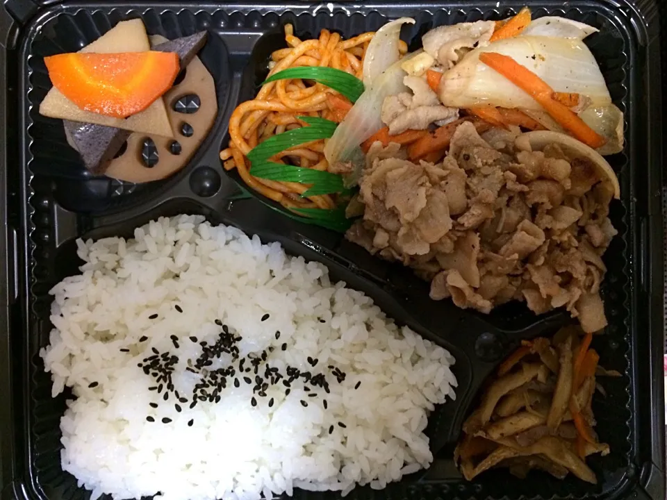 生姜焼弁当|ばーさんさん