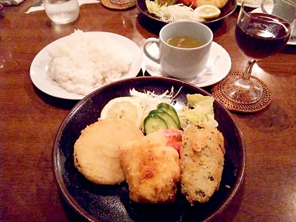 キッチン ちぇっくの洋定食。|東京ライオンズさん