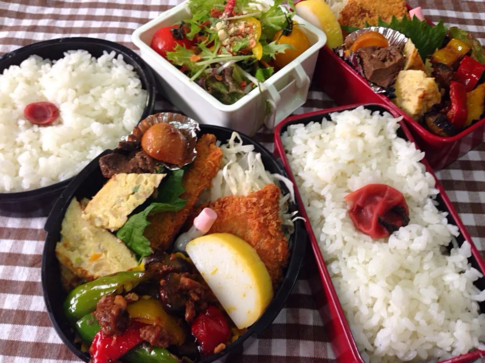 Snapdishの料理写真:8月25日 トンカツ弁当|sakuramochiさん