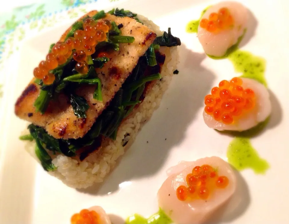 Frozen salmon with things from supermarket nearby|sk1610さん