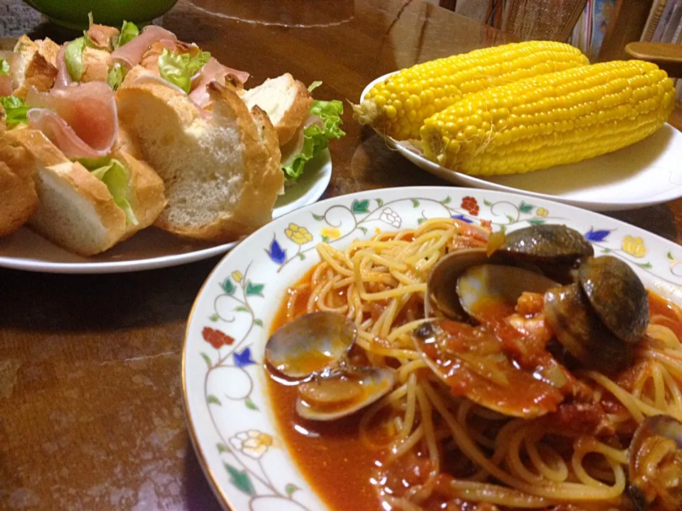 魚介のトマトソースパスタ|takehisaさん