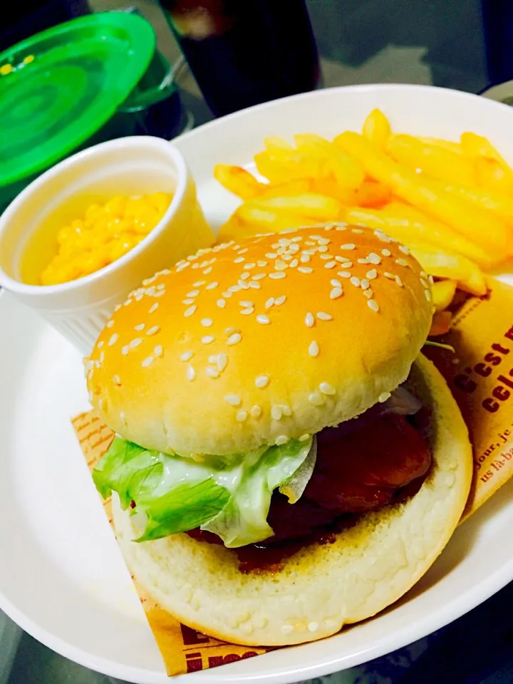 おうちランチ♥︎照り焼きチキンバーガー|tamakiさん