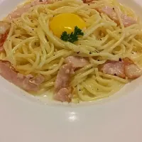 Snapdishの料理写真:#spaghetti #cabonara #dcova|Jodie Hiaさん