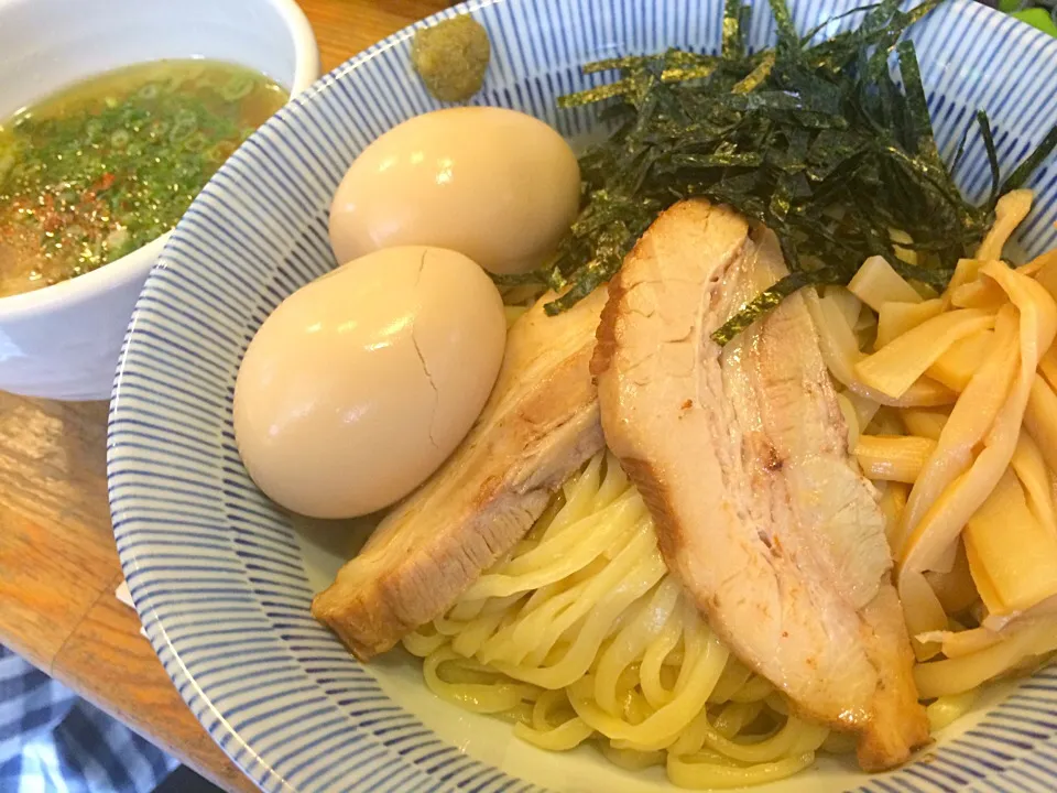 Snapdishの料理写真:特製塩つけ麺＋煮玉子@灯花|juneshunさん