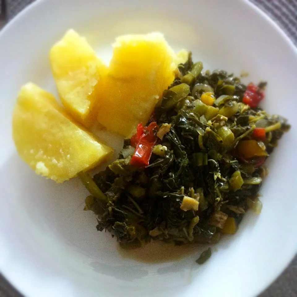 Veggie Callaloo and Sweey Potato #healthy #cleaneating #vegan #vegetarian|T.E.Dennisさん