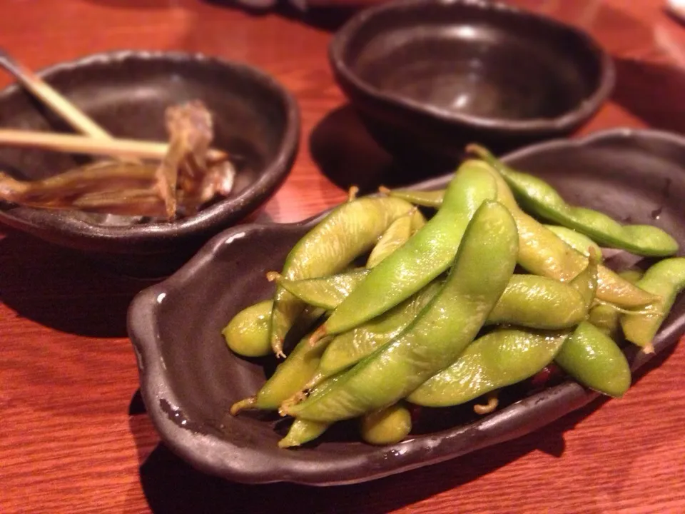 営業マンの飲み会  漬け枝豆|ぽんたさん