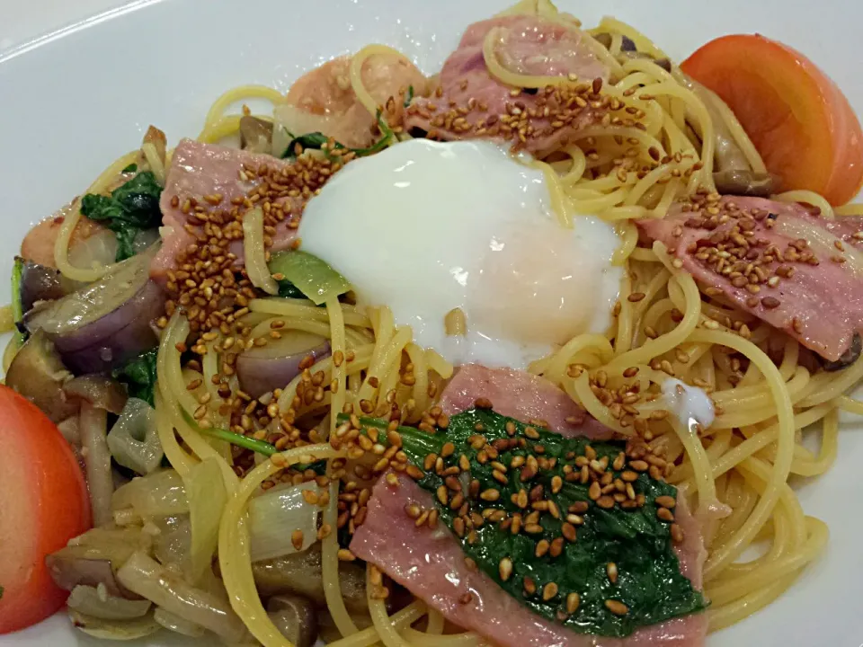 turkey ham aglio olio|Yvonne C.さん