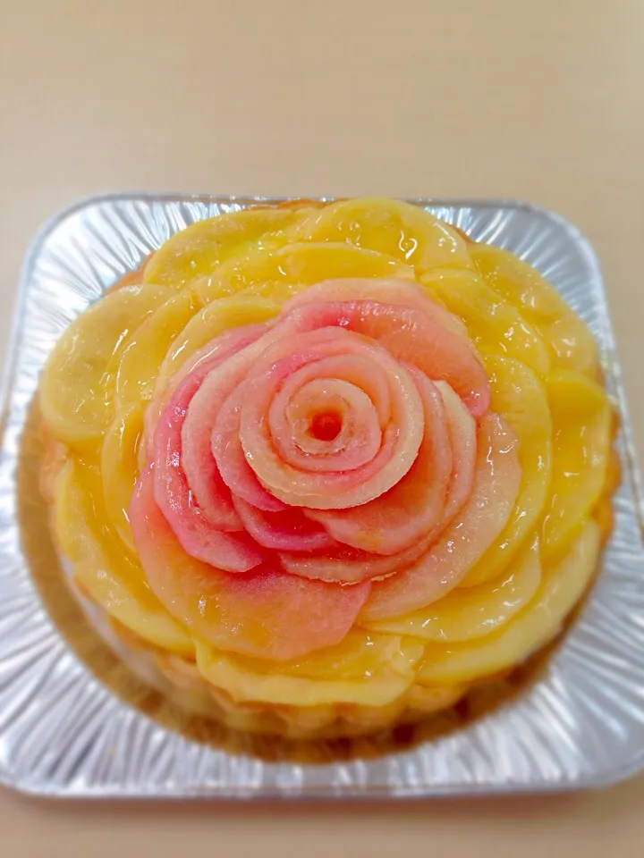 りんごの薔薇ケーキ|ちーずさん