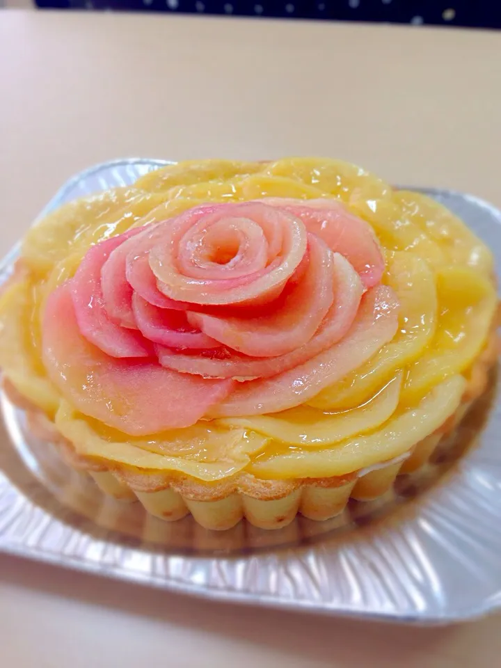 りんごの薔薇ケーキ|ちーずさん