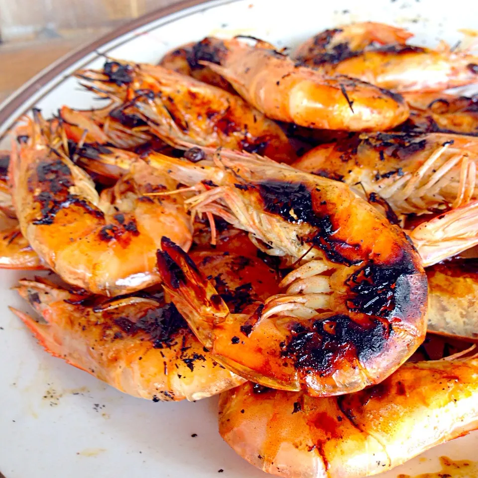 Snapdishの料理写真:Udang bakar fresh from tambak|tyas kasmareeさん