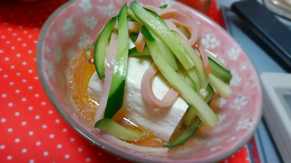 冷やし中華風冷奴|お料理修行中さん