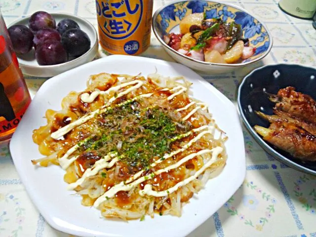 もやしのズボラお好み焼き風|うたかた。さん