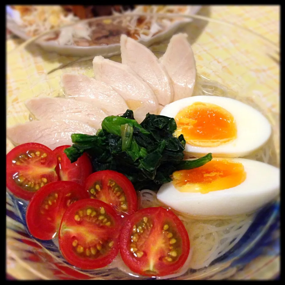 簡単に！塩ぶっかけ素麺|ちぇさん