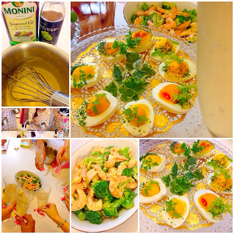 Snapdishの料理写真:Mayonnaise making&Delicious dishes by mayalabeille18😍皆のﾏﾖﾈｰｽﾞｿｰｽdeまあやさんの美味しいお料理の数々❗|🌈Ami🍻さん