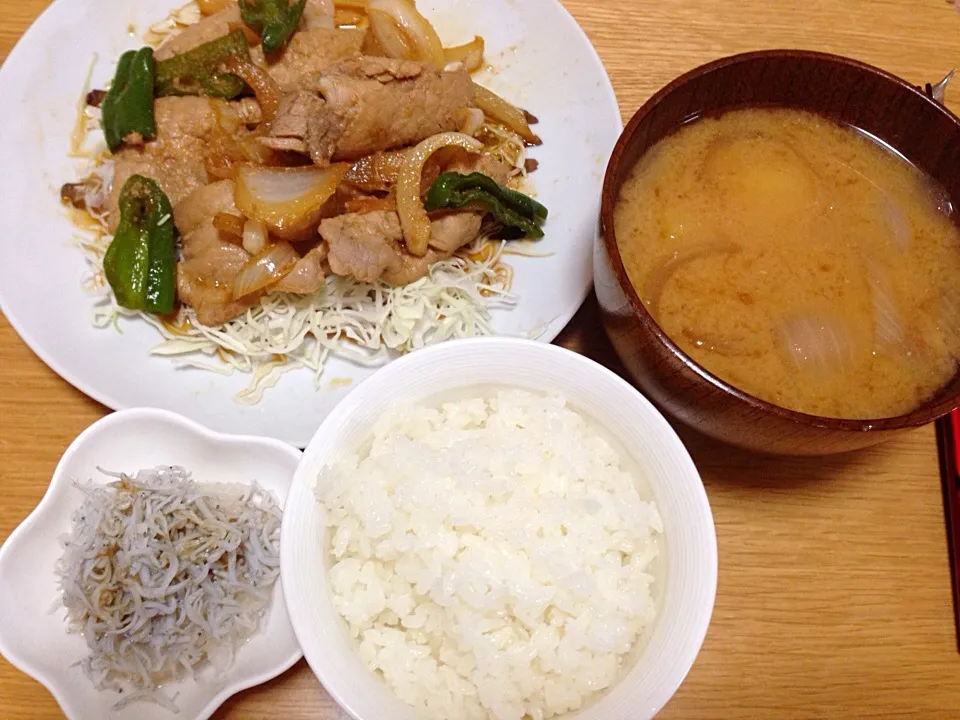 生姜焼き定食|サヤラムネさん