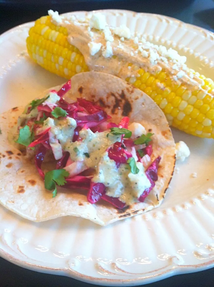 Fish Tacos and Mexican Corn|K Goodnessさん