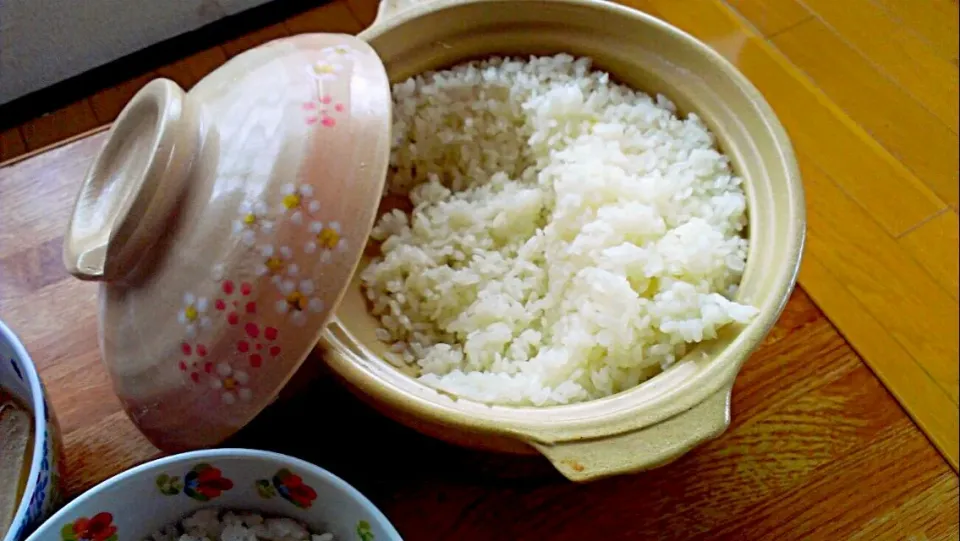 土鍋でご飯|ここさん