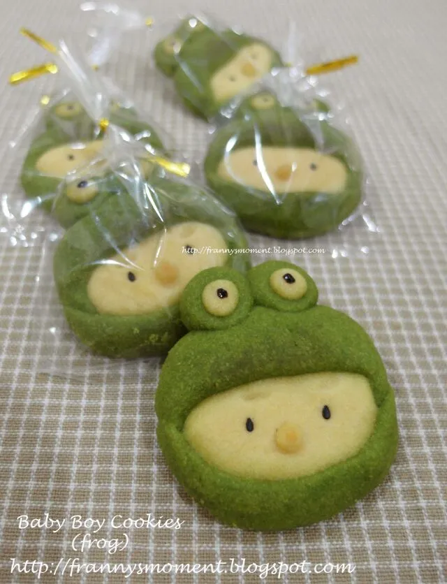 Snapdishの料理写真:Baby boy cookies (frog)|Frannyさん