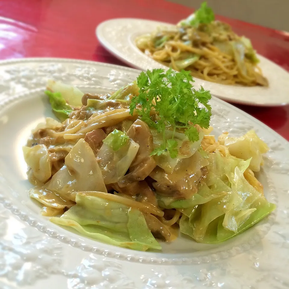 まあやちゃん風                           きのこのクリームソースのパスタ|志野さん