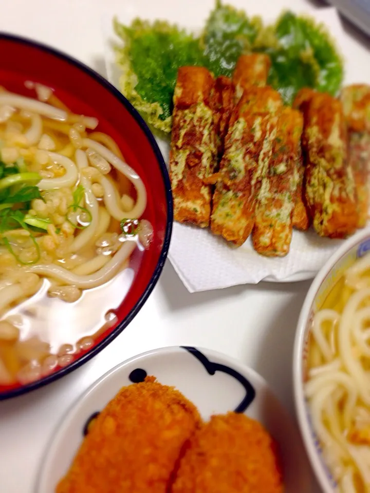 うどん&磯辺揚げ|かずみんさん