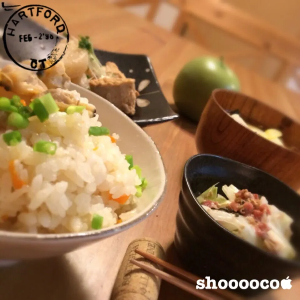 『俺は白米が🍚食いたい‼︎』というのでアサリご飯 他。|shoooocoさん