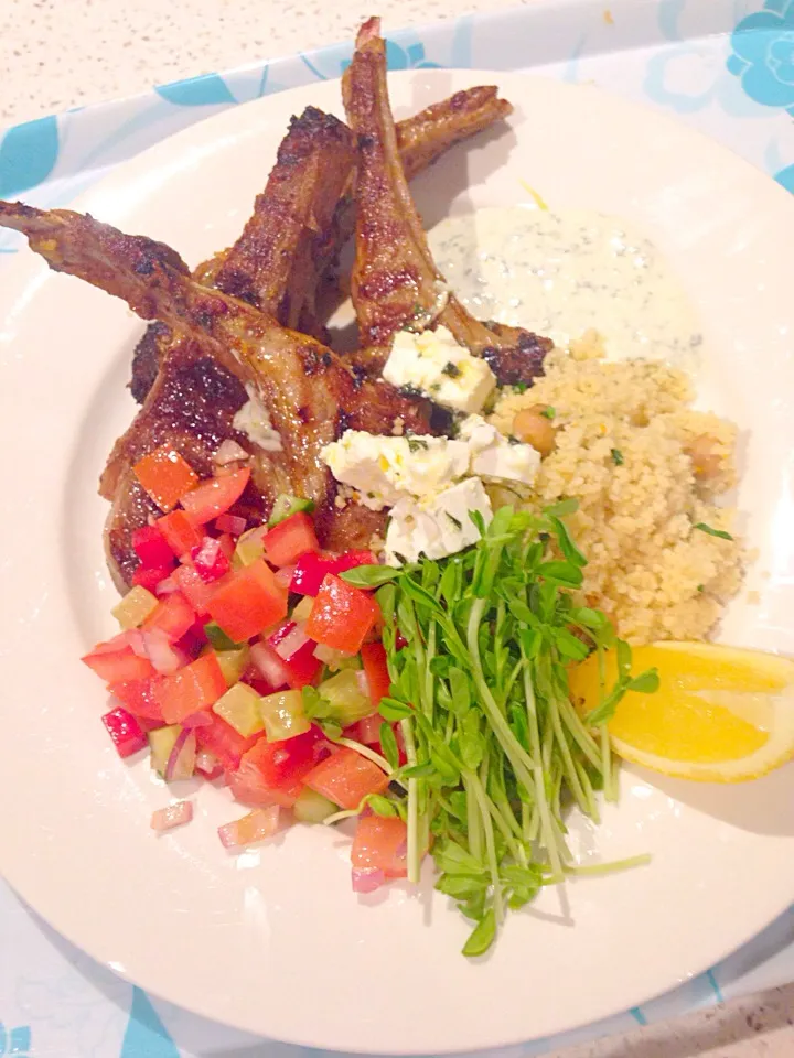 Lamb Cutlet + Cous Cous|Chrisy Hillさん