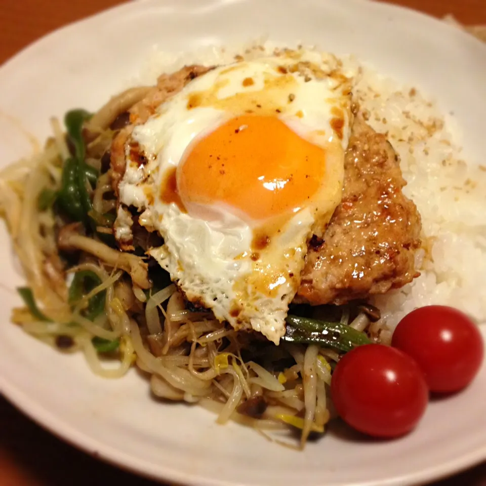 豆腐ハンバーグのヘルシー丼|mikochieさん