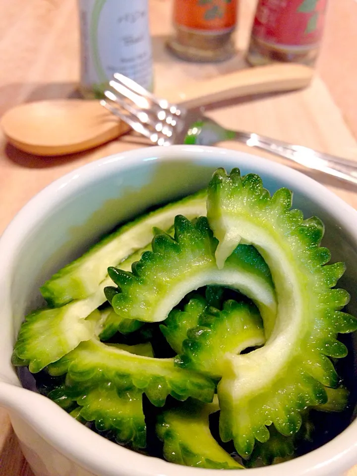 Pickled bitter melon #vegan|Leahさん