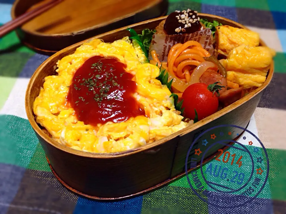 8/29* オムライス お弁当 ⚑⁎∗|ChaaO (ㅅ´³`)♡さん