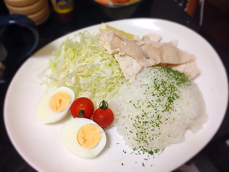 シンガポールチキンライス|ふたりのおうちごはんさん