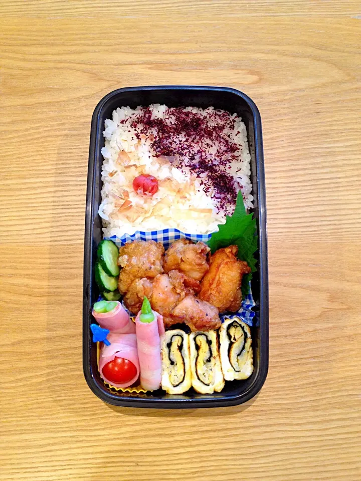 いつもの唐揚げ＊弁当♪|hiromiさん