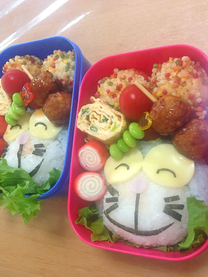 ど、ドラえもん弁当|ちかこさん