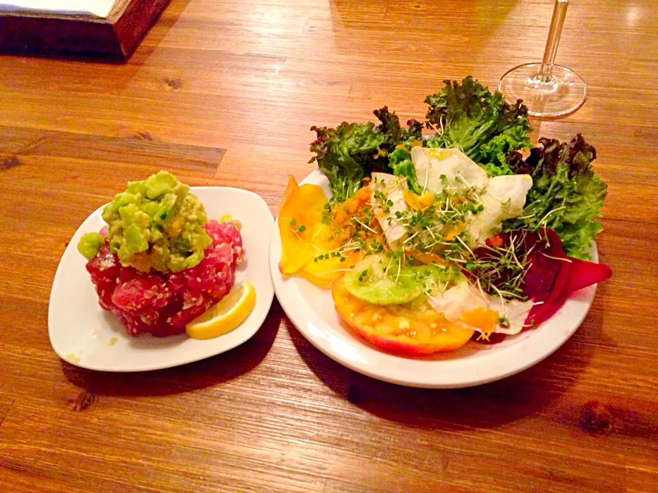 Tuna tartare and gourmet salad|flavrprofilegrlさん