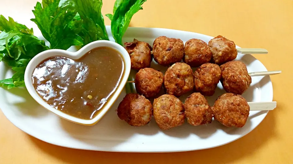 #Fishballs with chili sauce|C_Lynneさん