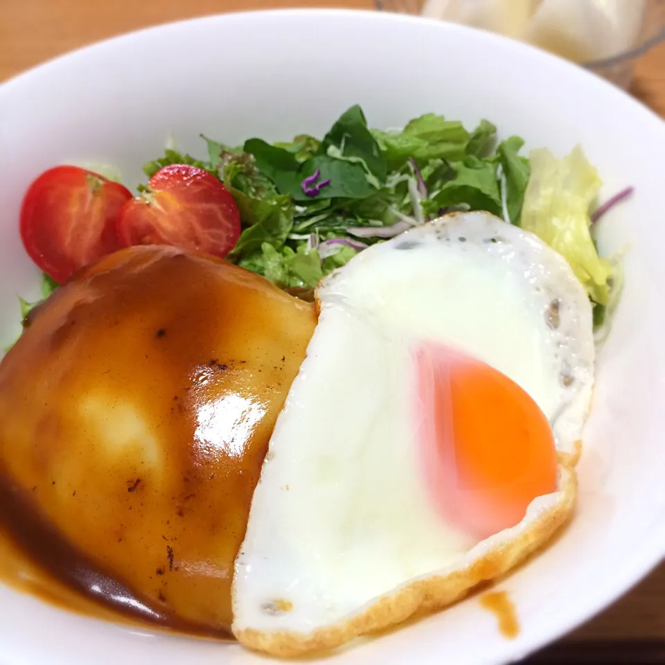 チーズデミロコモコ丼|はるかさん