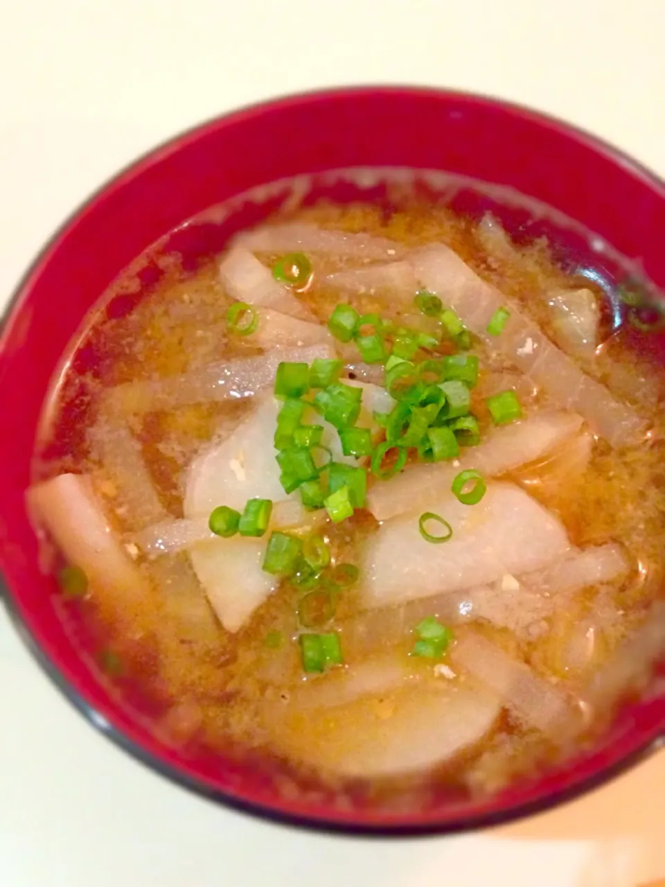 デミさんに教えて貰った、里芋と大根の味噌汁|ゆぅみんさん