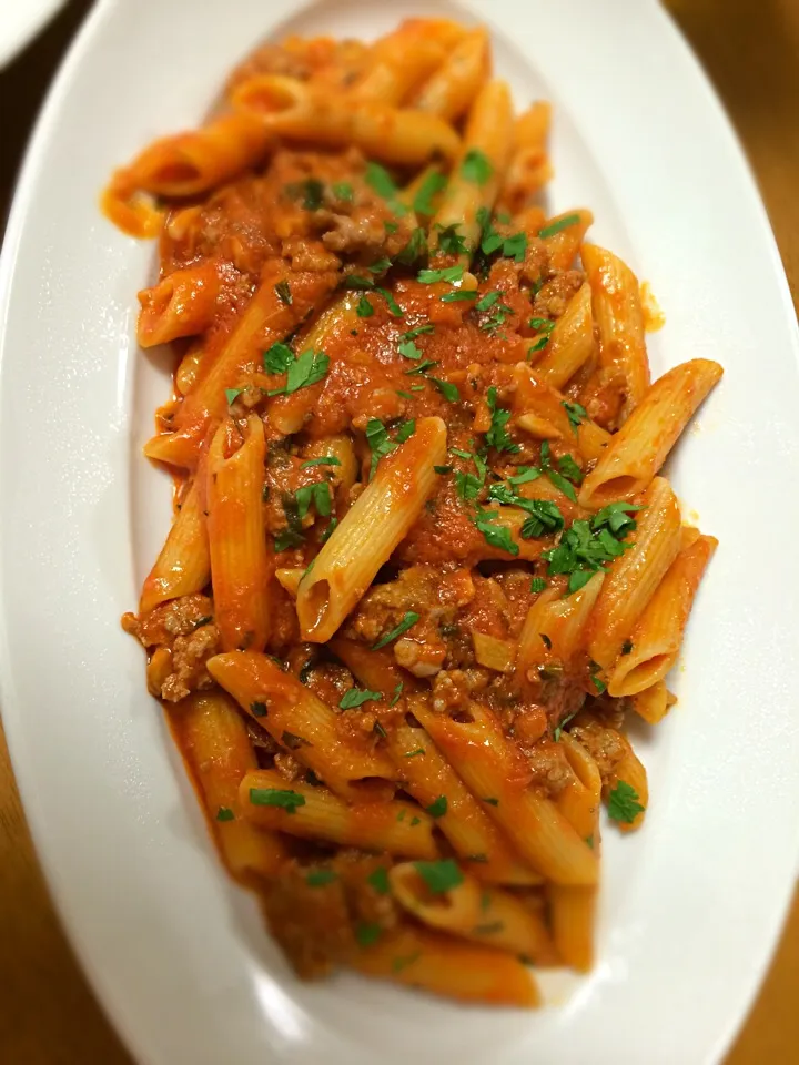 Penne Arrabiata for take away;)|aястасияさん