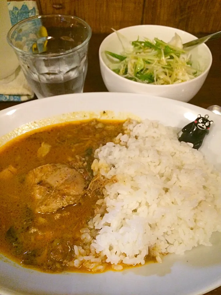 Snapdishの料理写真:カレイヤーさんのチキンカレー辛口で|大阪カレー部長さん