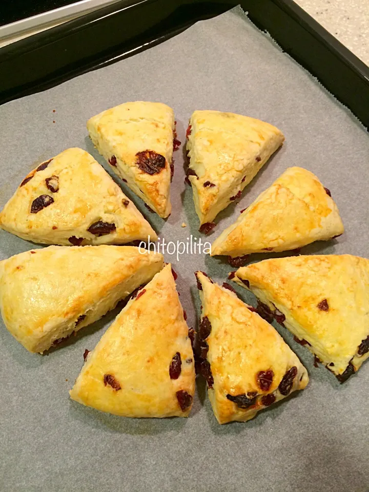 Raspberry scones|chitopilitaさん