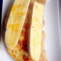 Egg/ oatmeal/quinoa pancake with banana|Miss M.さん