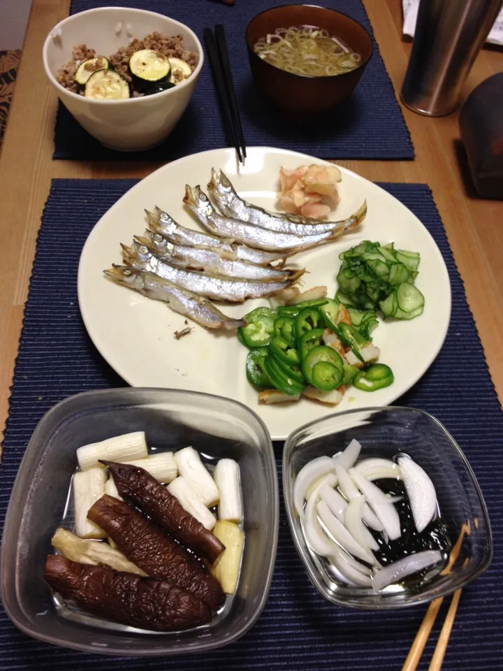 Snapdishの料理写真:ししゃも定食|はたあやこさん